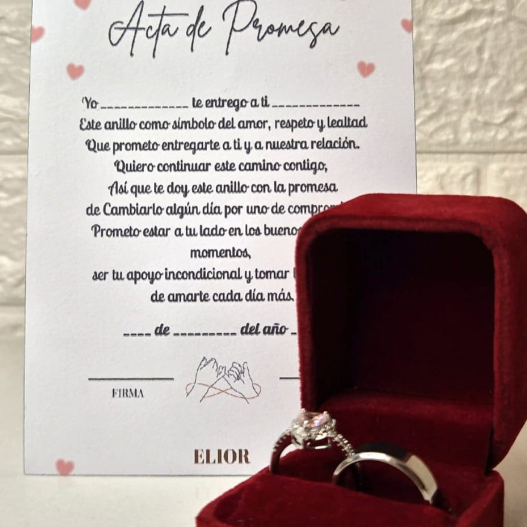 Box Anillos de Promesa Pandora