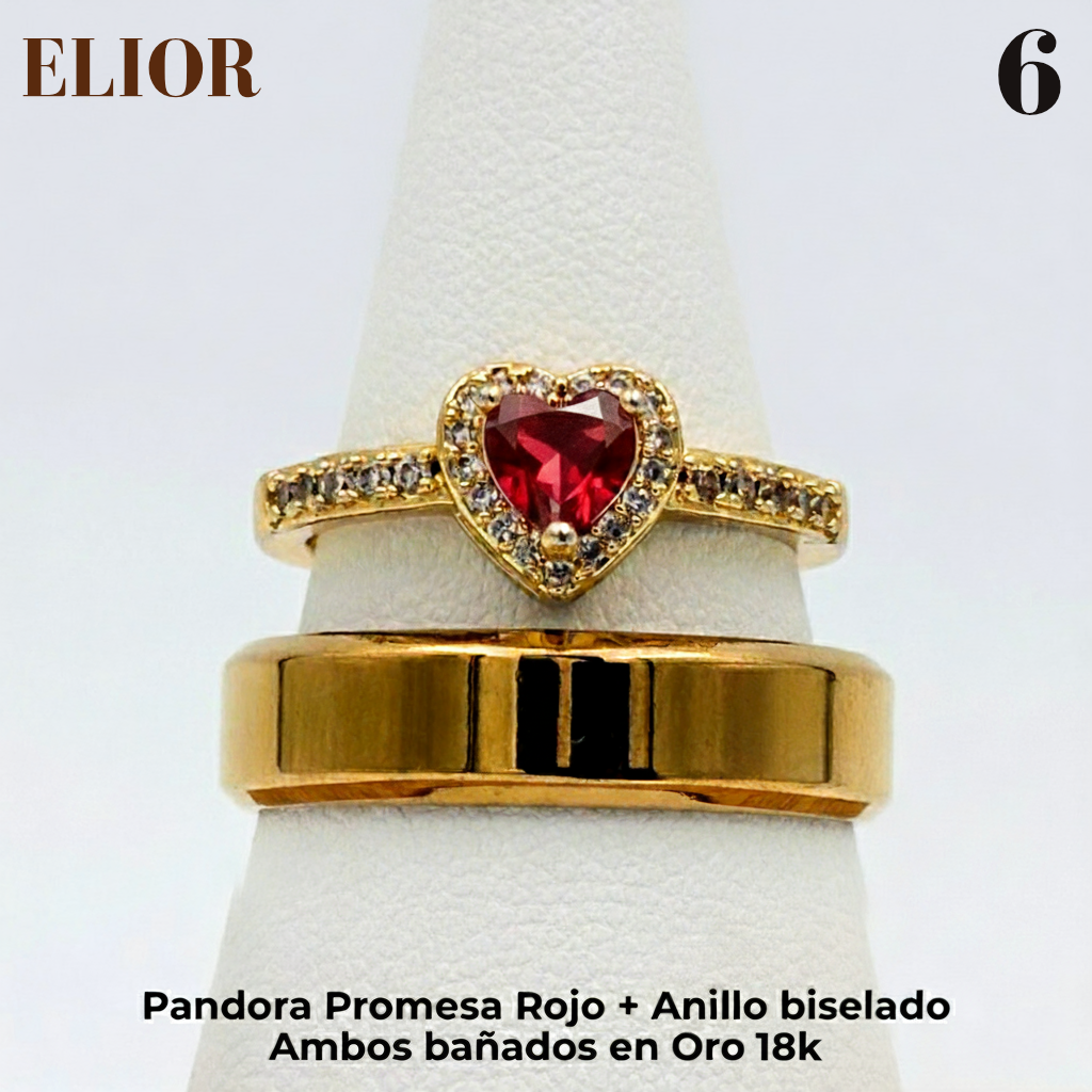 Box Anillos de Promesa Pandora