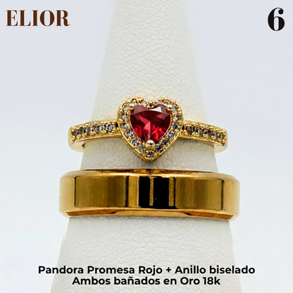 Box Anillos de Promesa Pandora