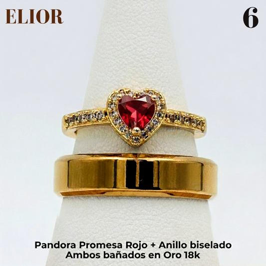 Box Anillos de Promesa Pandora