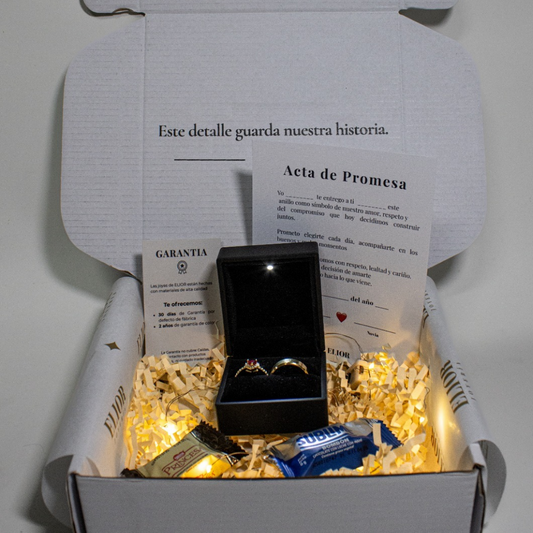 Box Anillos de Promesa Pandora